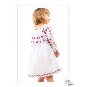 Rochie Traditionala fetite Floare De Liliac